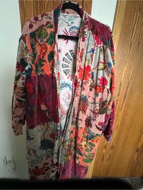 Jaded Gypsy Garden Velvet Duster- one size